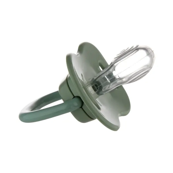 CANPOL BABIES - smoczek uspokajający silikonowy 18m+ symetryczny MOUNTAINS 2 szt. | zielone