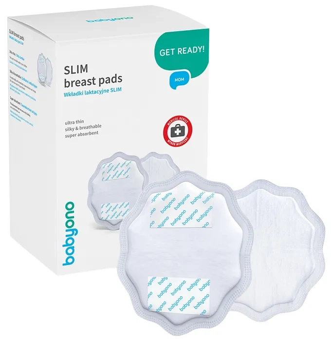 BABYONO Natural Nursing - wkładki laktacyjne 24 szt. | Białe