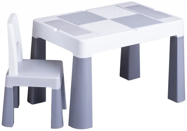 TEGA BABY Multifun Eco - wielofunkcyjny stolik z krzesełkiem | Szary