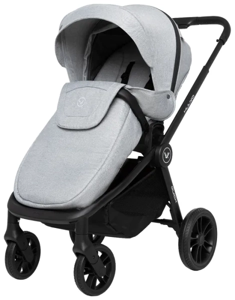 MUUVO Quick - wózek wielofunkcyjny, zestaw 2w1 z gondolą Quick standard | Rocky Grey (+ ADAPTERY)