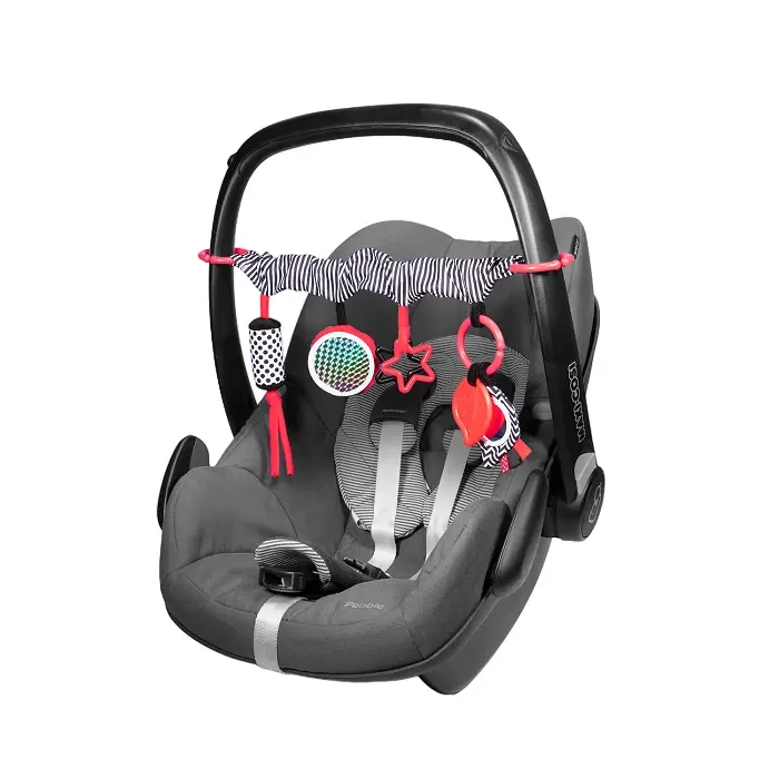 CANPOL BABIES - zawieszka do wózka/fotelika SENSORY TOYS | czerwona