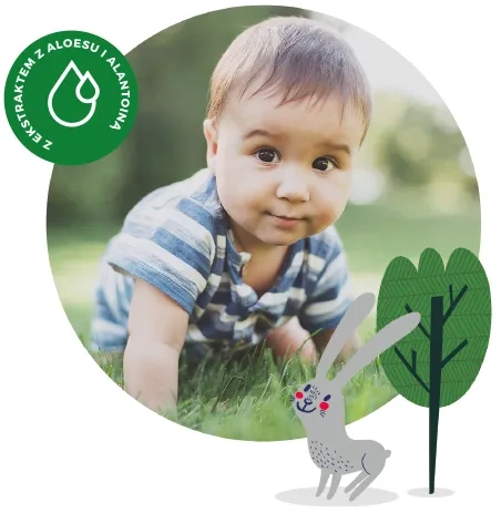 KINDII Natural Balance - chusteczki nawilżane dla niemowląt i dzieci | 60 szt.