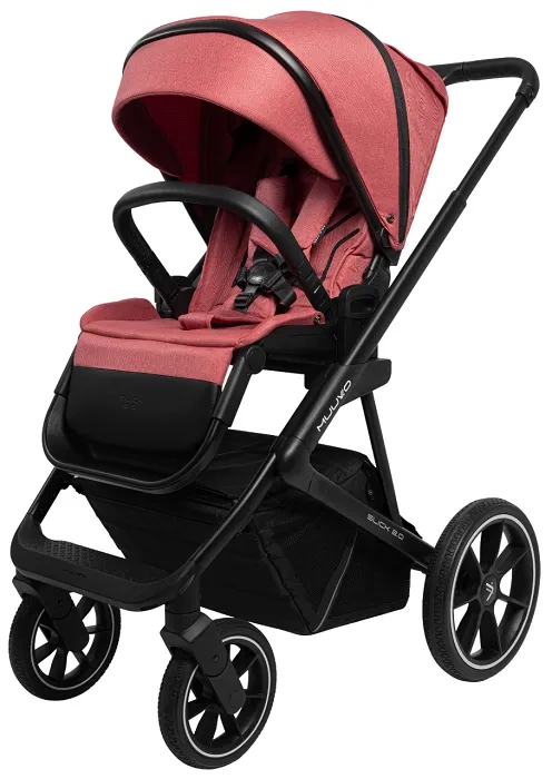 MUUVO Slick 2.0 - wózek wielofunkcyjny, zestaw 2w1 | Pure Pink (+ ADAPTERY)