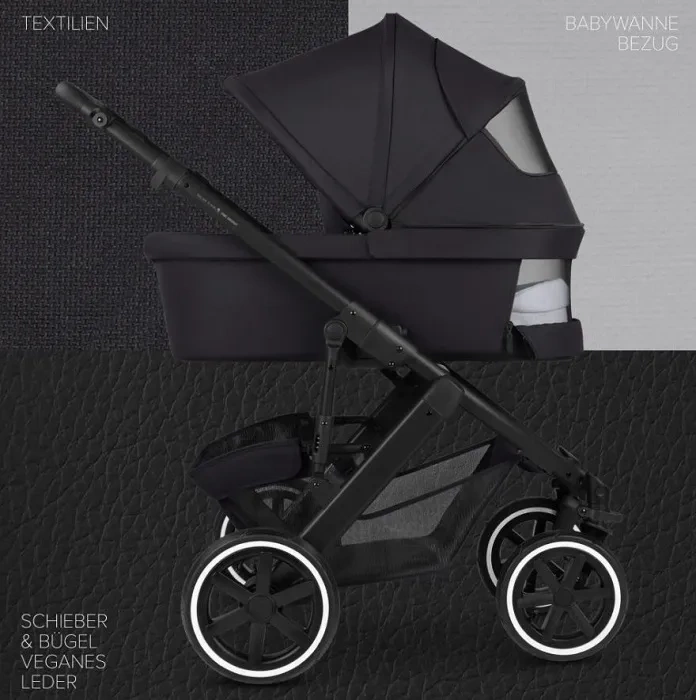 ABC DESIGN Salsa 5 Air - wózek wielofunkcyjny, zestaw 2w1 | Coal