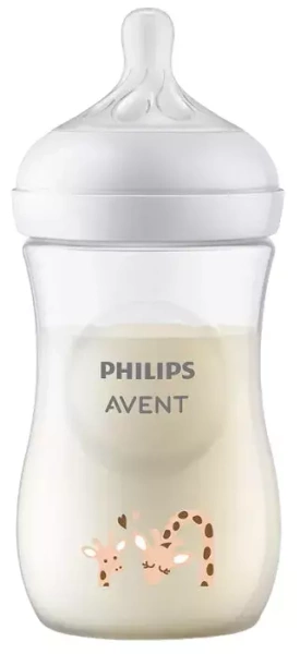 PHILIPS AVENT Natural Response - responsywna butelka antykolkowa 260 ml ŻYRAFA | 1 m+