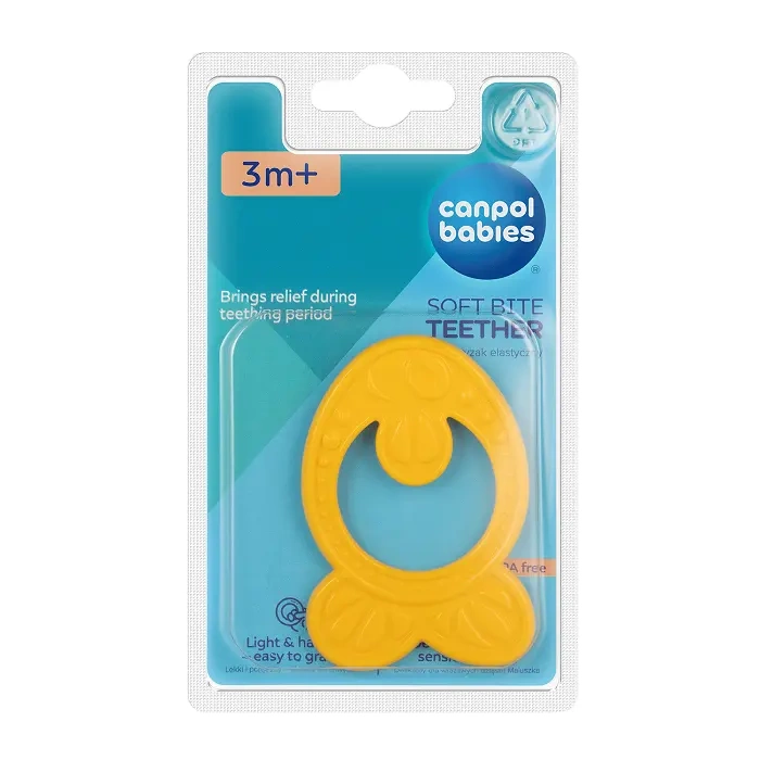 CANPOL BABIES - gryzak elastyczny dla niemowląt wyjątkowo lekki | ANIMALS