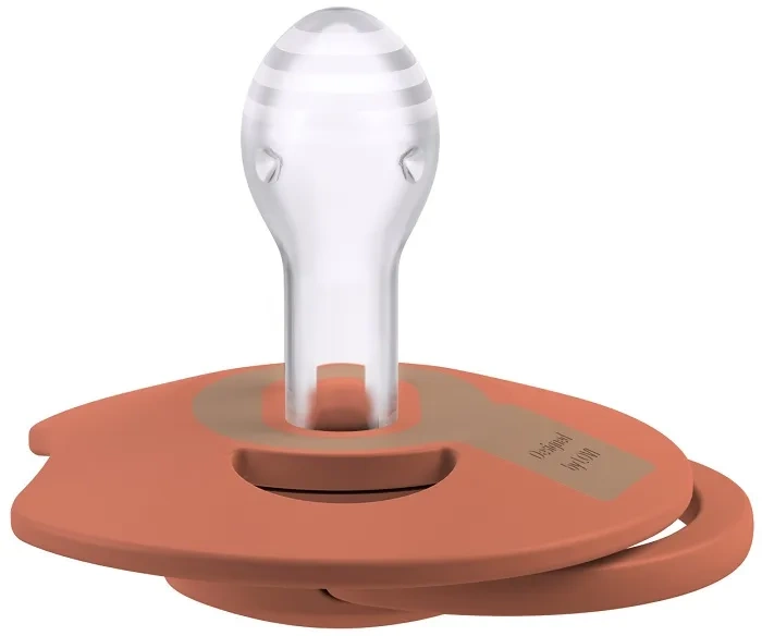 LOVI Prime - 2 x smoczek silikonowy dynamiczny 18 m+ | Granola/Orange