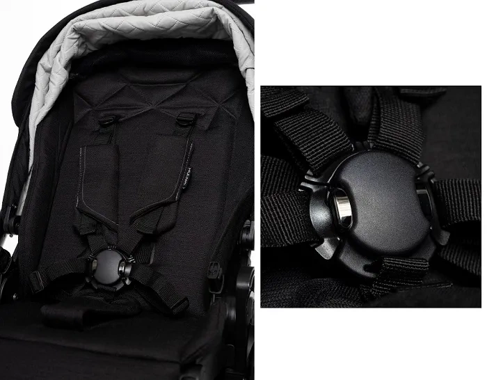 MUUVO Quick SE 2 - wózek wielofunkcyjny, zestaw 2w1 z gondolą Quick 3.0 | Diamond Graphite + Pure Pink (+ ADAPTERY)