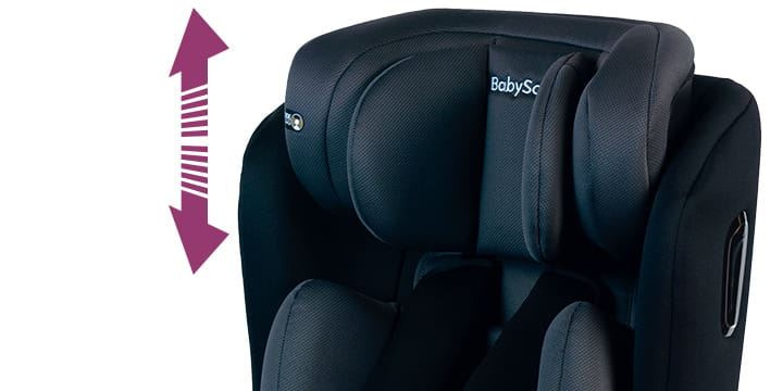 BABYSAFE Westie - obrotowy multimedialny fotelik samochodowy RWF FWF 0-18 kg | Grey-Black