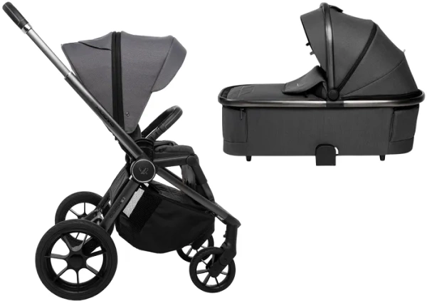 MUUVO Quick SE 2 - wózek wielofunkcyjny, zestaw 2w1 z gondolą Quick SE | Diamond Graphite
