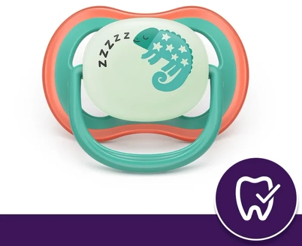 PHILIPS AVENT Ultra Air Nighttime - smoczek ortodontyczny 2 szt. | 6-18 m