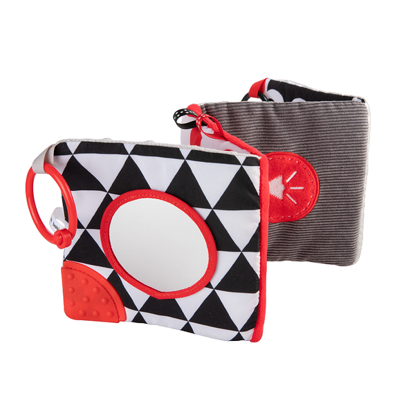 CANPOLBABIES -  pluszowa kontrastowa książeczka edukacyjna | SENSORY TOYS