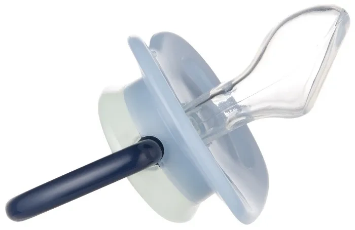 CANPOL BABIES Night Dreams - smoczek uspokajający silikon 6-18 m anatomiczny | niebieski