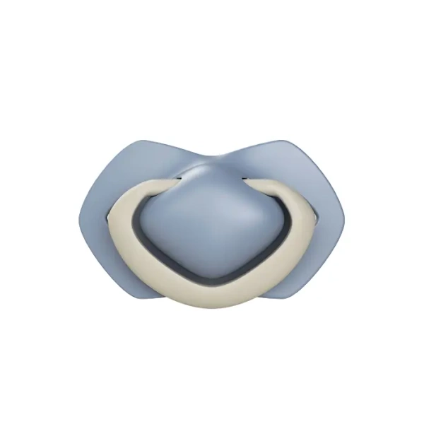 CANPOL BABIES - smoczek silikonowy Light touch 6-18m symetryczny | PURE COLOR Niebieski 2 szt.