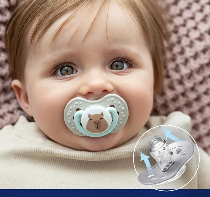 LOVI CapiChill - 2 x smoczek silikonowy dynamiczny 0-6 m | Boy