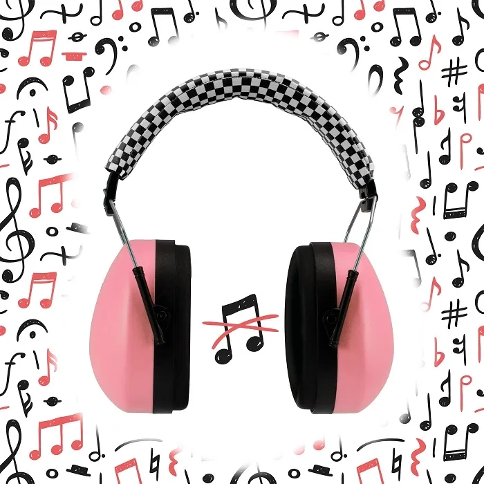 ALECTO BV-71 - słuchawki wygłuszające dla małych dzieci 18 m+ | Różowe