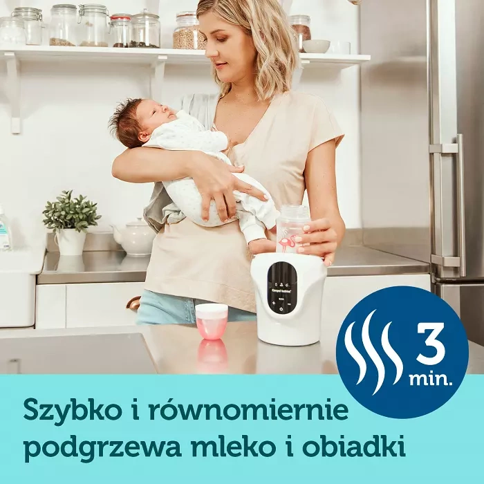 CANPOL BABIES - podgrzewacz i sterylizator do butelek 4w1 z termostatem