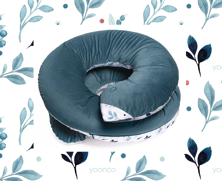 YOONCO - poduszka wielofunkcyjna ciążowa XL | Berry