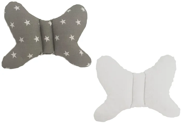 KMK - dwustronna antywstrząsowa poduszka do wózka Motylek 25x35 cm | MIX wzorów