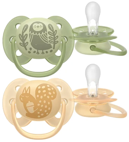 PHILIPS AVENT Ultra Soft Forest Friends - smoczek ortodontyczny 2 szt. | 6-18 m