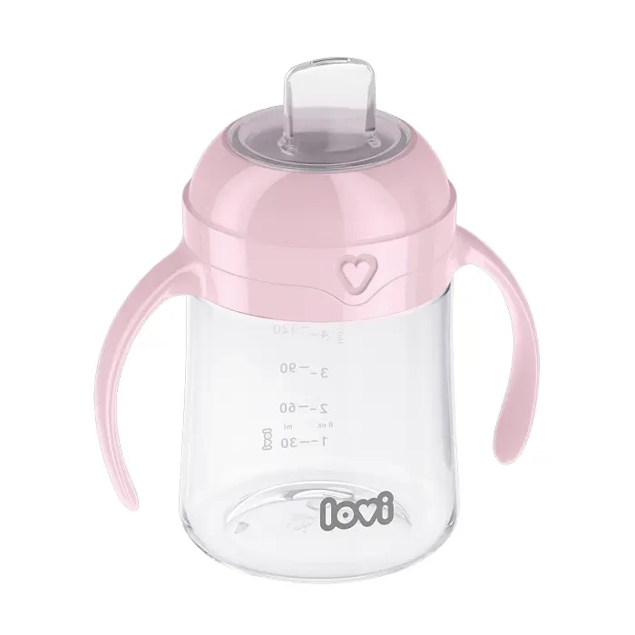 LOVI - pierwszy kubek z ustnikiem 150 ml Pink | 6m+