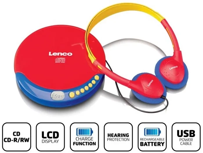 LENCO CD-021KIDS - przenośny odtwarzacz CD dla dzieci
