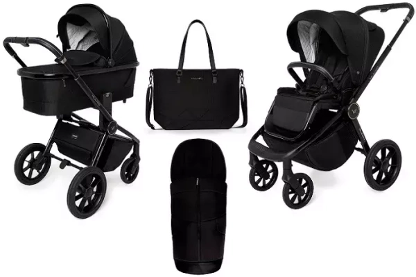 MUUVO Quick SE 2 - wózek wielofunkcyjny, zestaw 2w1 | Chromium Black (+ ADAPTERY)