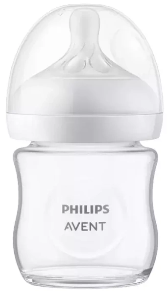 PHILIPS AVENT Natural Response - szklana butelka antykolkowa 120 ml | 0 m+