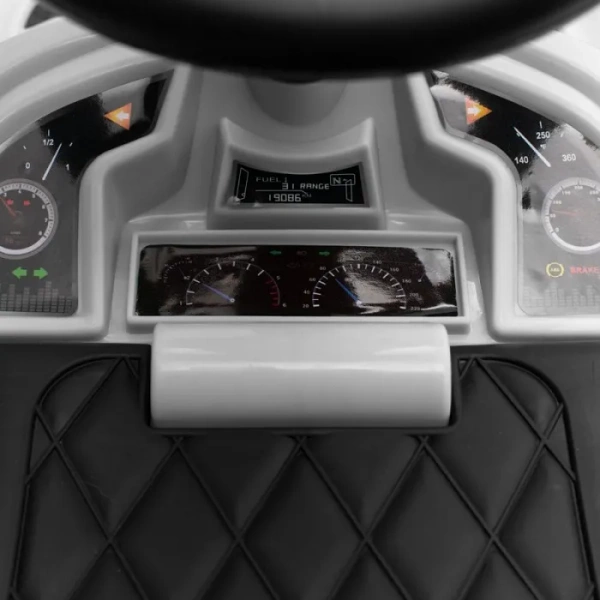 BABY MIX Racer - jeździk z panelem dźwiękowym | Biały