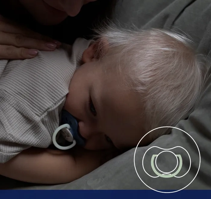 LOVI Night&Day - 2 x smoczek silikonowy dynamiczny 0-6 m | Boy