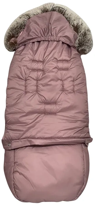 YOONCO - regulowany zimowy śpiworek do wózka z 5-punktowymi wycięciami na pasy | Taupe