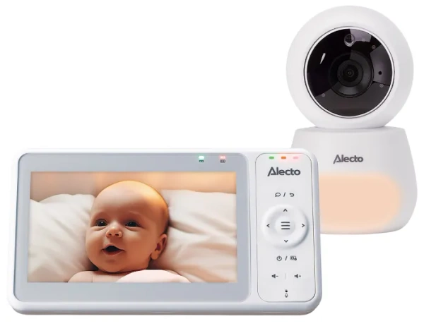 ALECTO DVM2050 - niania elektroniczna z ruchomą kamerą HD, lampką nocną i wyświetlaczem 5''
