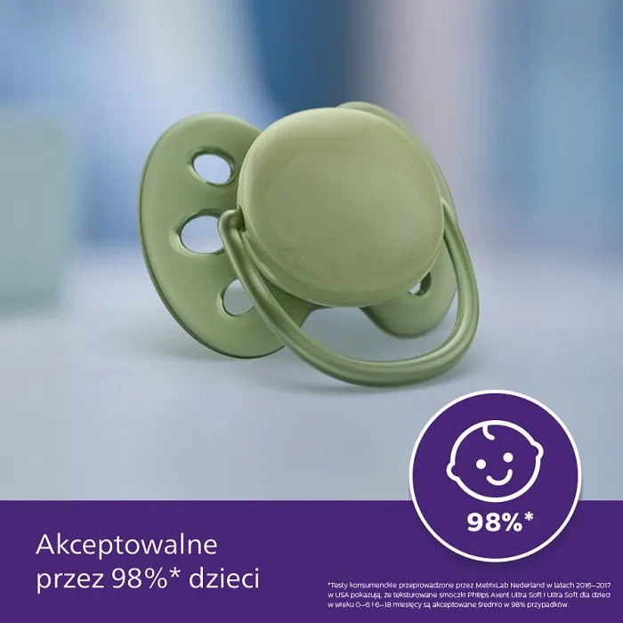 PHILIPS AVENT Ultra Soft - smoczek ortodontyczny 2 szt. | 18 m+