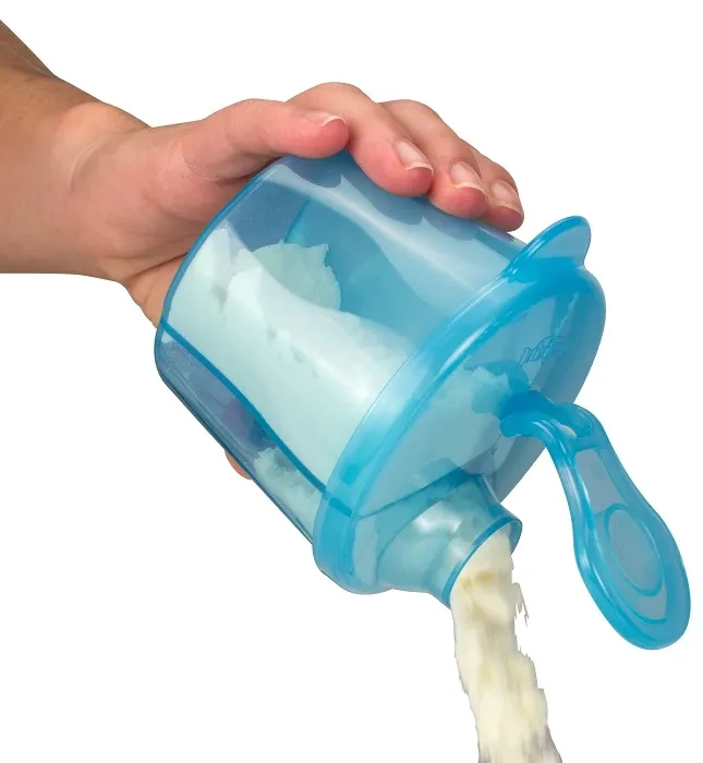 DR BROWN'S - 3-komorowy pojemnik na mleko w proszku | Niebieski