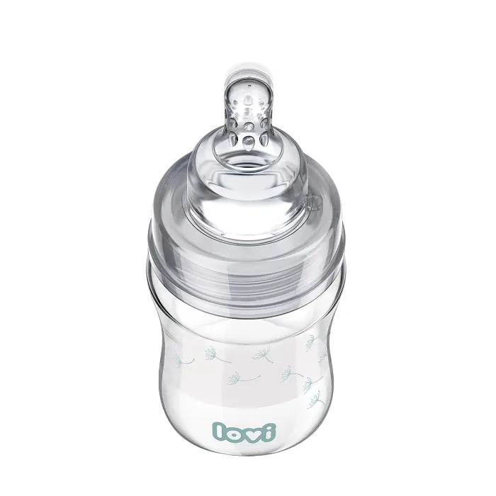 LOVI - butelka szklana Diamond Glass 150 ml Botanic | 0m+