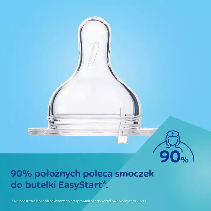 CANPOL BABIES - butelka szeroka antykolkowa 120 ml PP EasyStart | BONJOUR PARIS niebieska