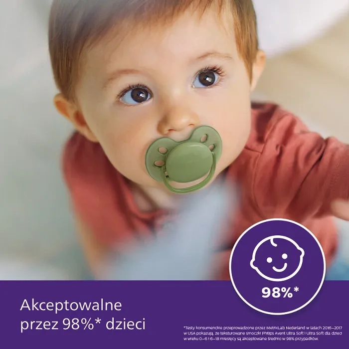 PHILIPS AVENT Ultra Soft - smoczek ortodontyczny 2 szt. | 18 m+