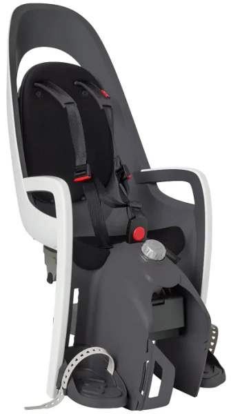 HAMAX Caress - fotelik rowerowy montowany na bagażniku | White/black