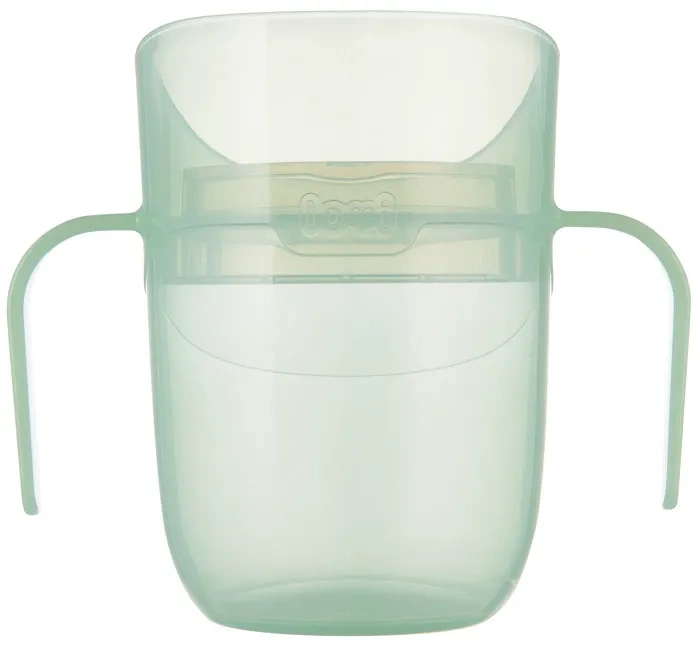 LOVI Genius - kubek treningowy z wkładką i uchwytami 150 ml | Pistachio