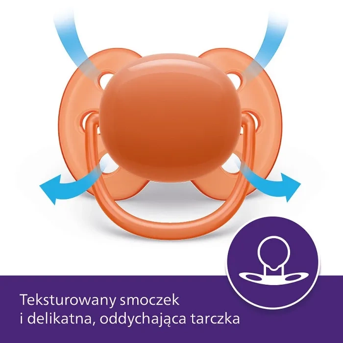 PHILIPS AVENT Ultra Soft - smoczek ortodontyczny 2 szt. | 18 m+