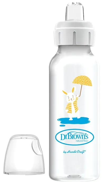 DR BROWN'S - wąska butelka standard 250 ml z ustnikiem 6 m+ | Królik