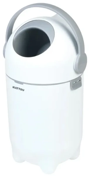 NATTOU Dropy - kosz na pieluchy 27 cm, 20 l | Biały