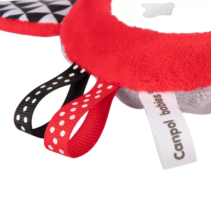 CANPOL BABIES - zabawka kontrastowa z piszczkiem i lusterkiem | SENSORY TOYS