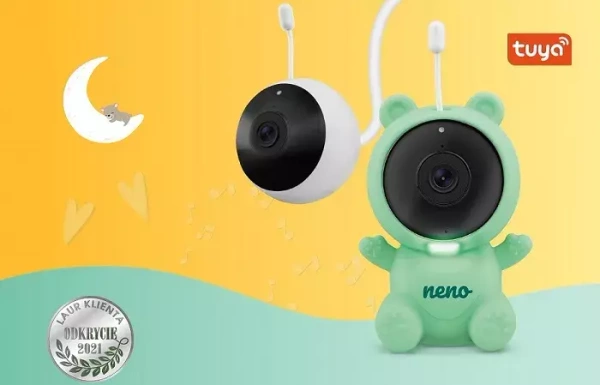 NENO Lui - bezprzewodowa niania elektroniczna z lampką nocną i aplikacją + WYMIENNA OBUDOWA