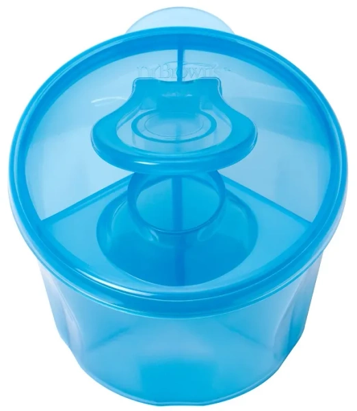 DR BROWN'S - 3-komorowy pojemnik na mleko w proszku | Niebieski