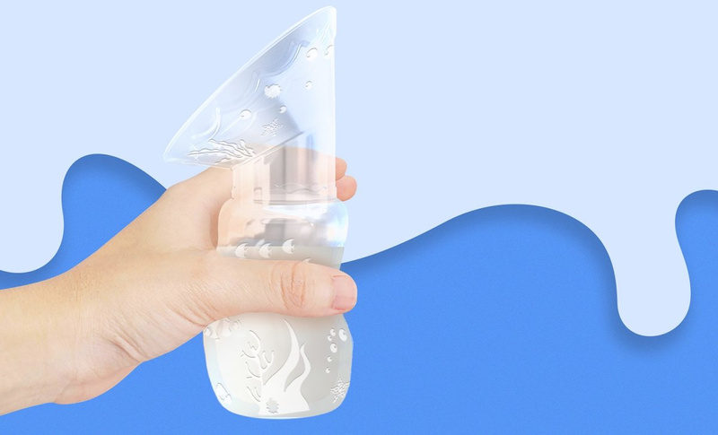 NENO Leite/Bottle 300 - kolektor na mleko MAGICZNA BUTELKA + butelka do karmienia i nauki picia ze smoczkiem 300 ml