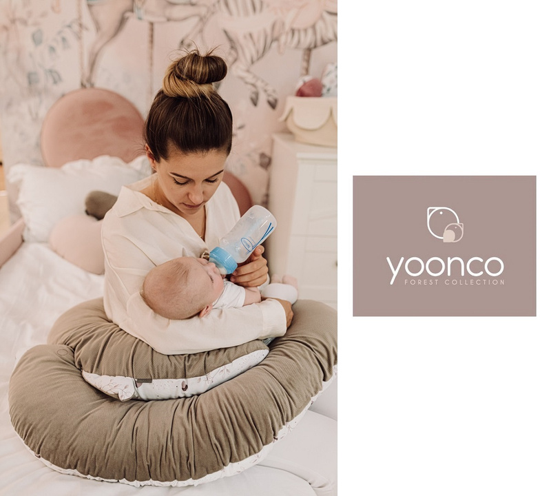 YOONCO - poduszka wielofunkcyjna ciążowa XL | Forest