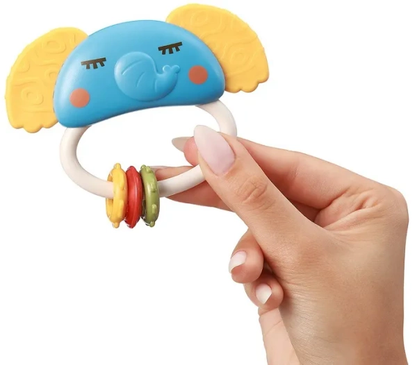 BABYONO - grzechotka z gryzakiem | Elaphant