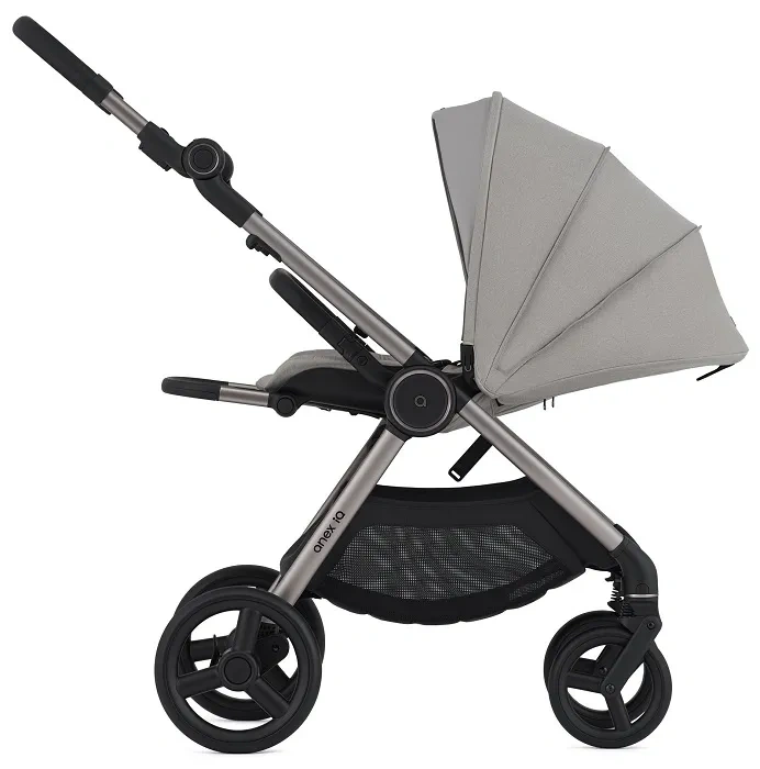 ANEX IQ Premium - wózek wielofunkcyjny, zestaw 3w1 z buggy | Silve