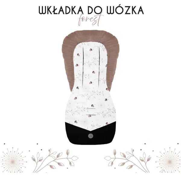 YOONCO - dwustronna wkładka do wózka | Forest